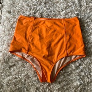 Kortni Jeane orange high rise bottoms